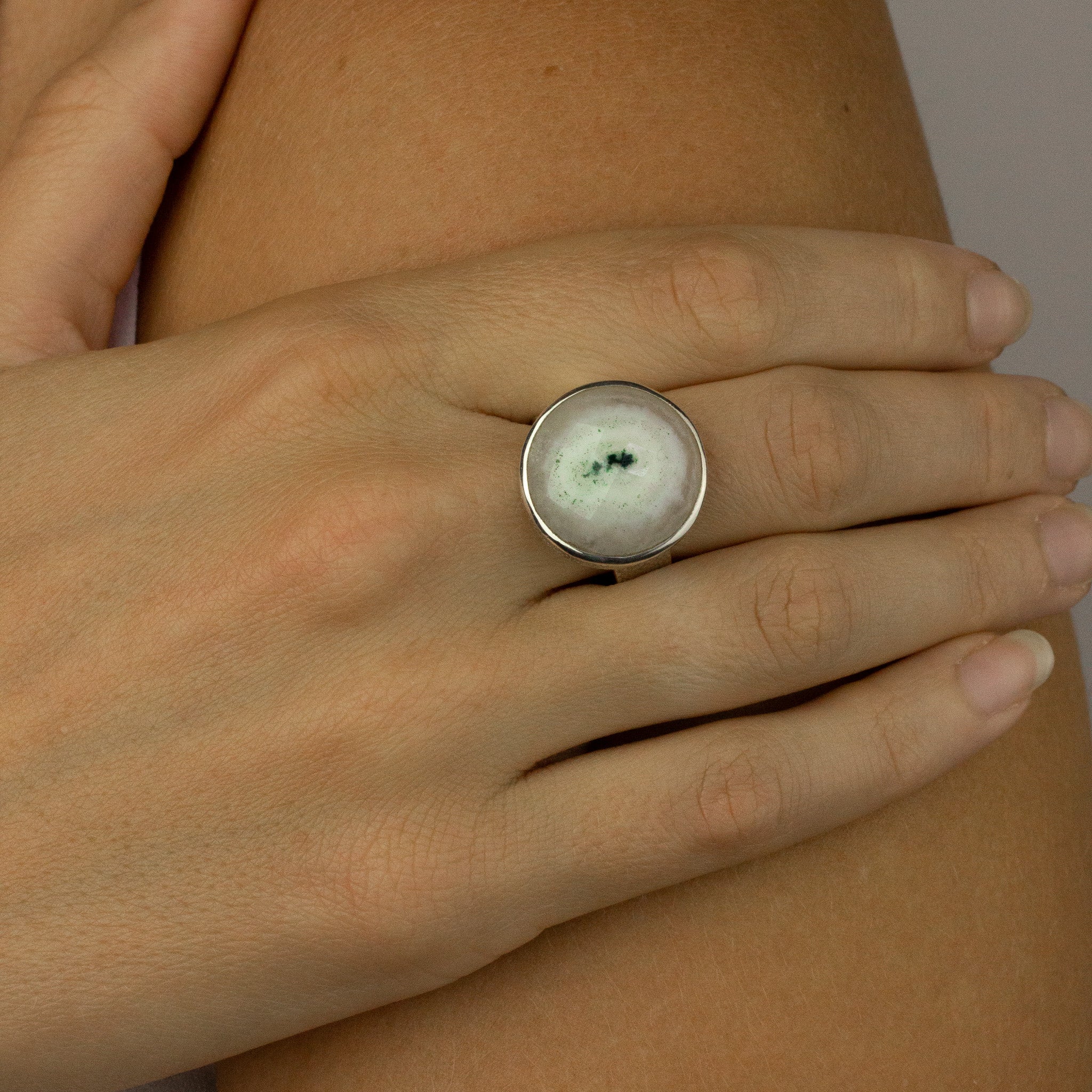 solar quartz ring