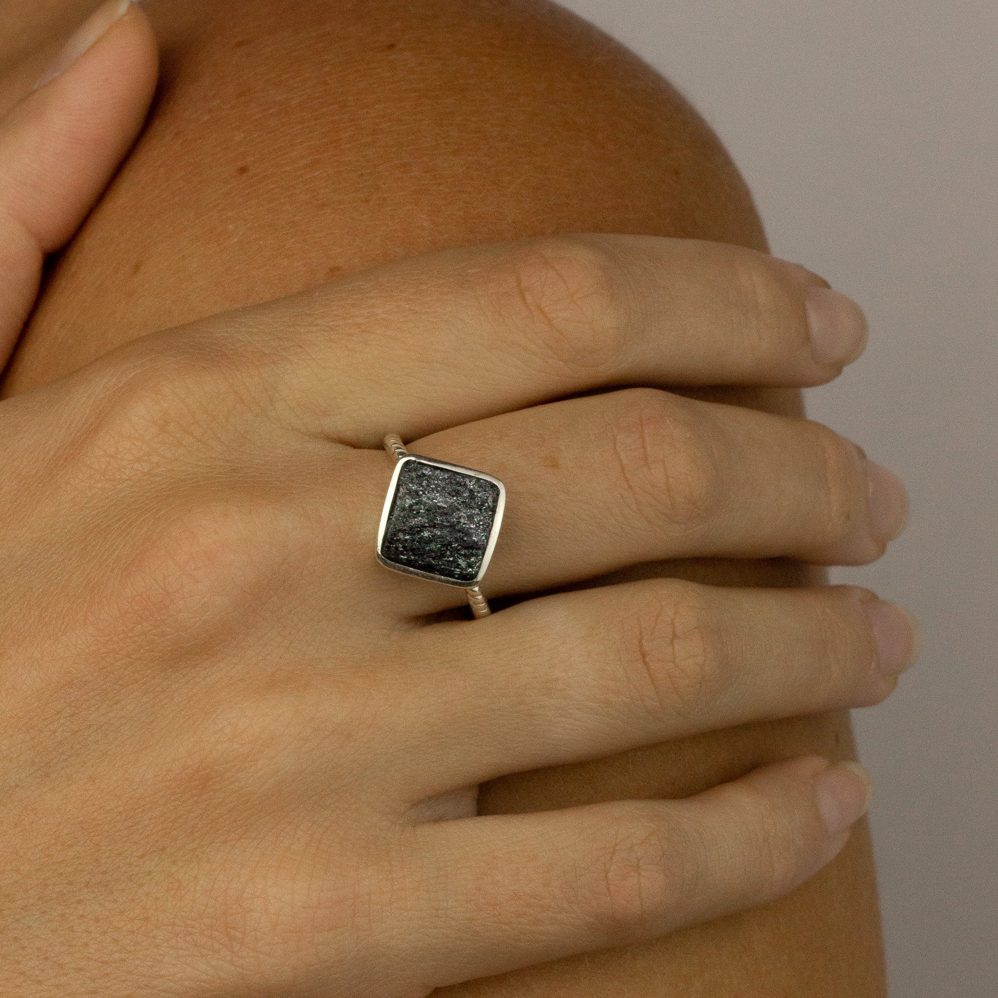 Specular Hematite Ring