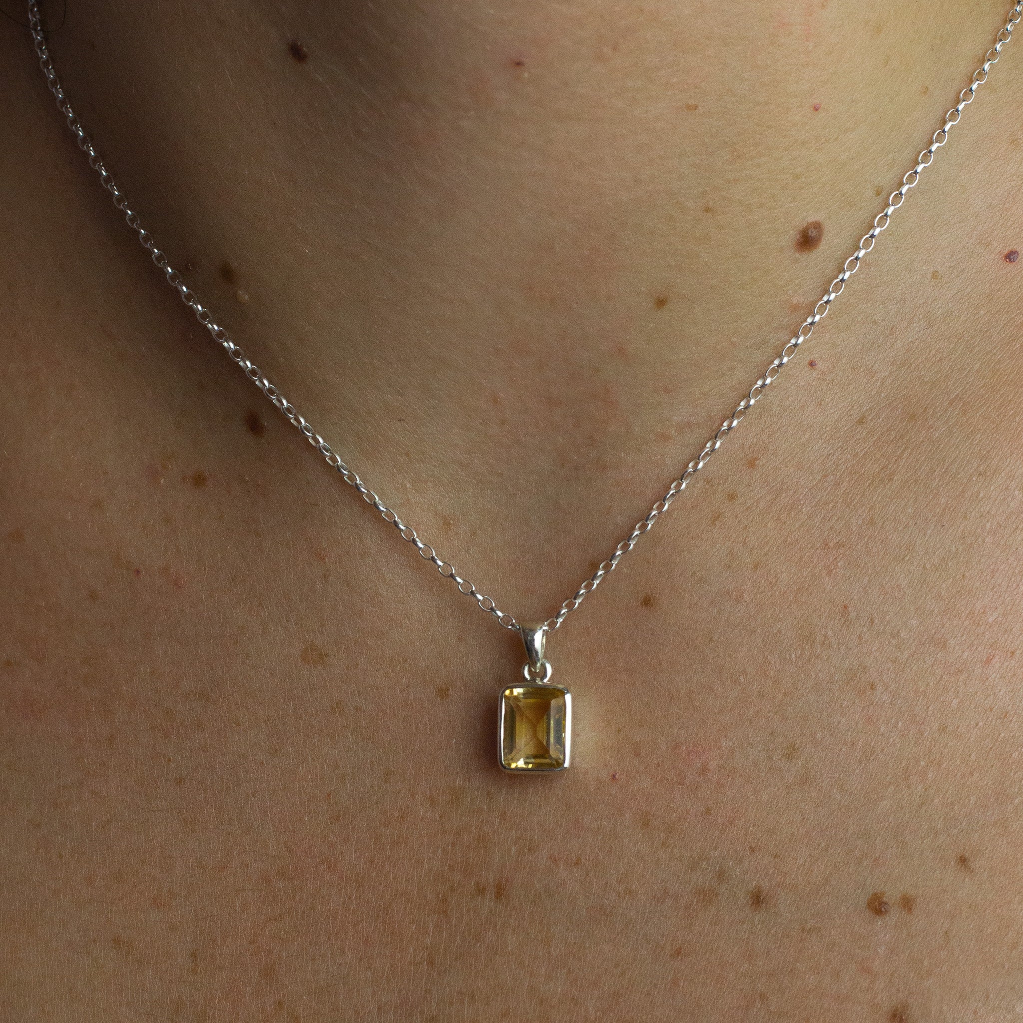 citrine pendant 