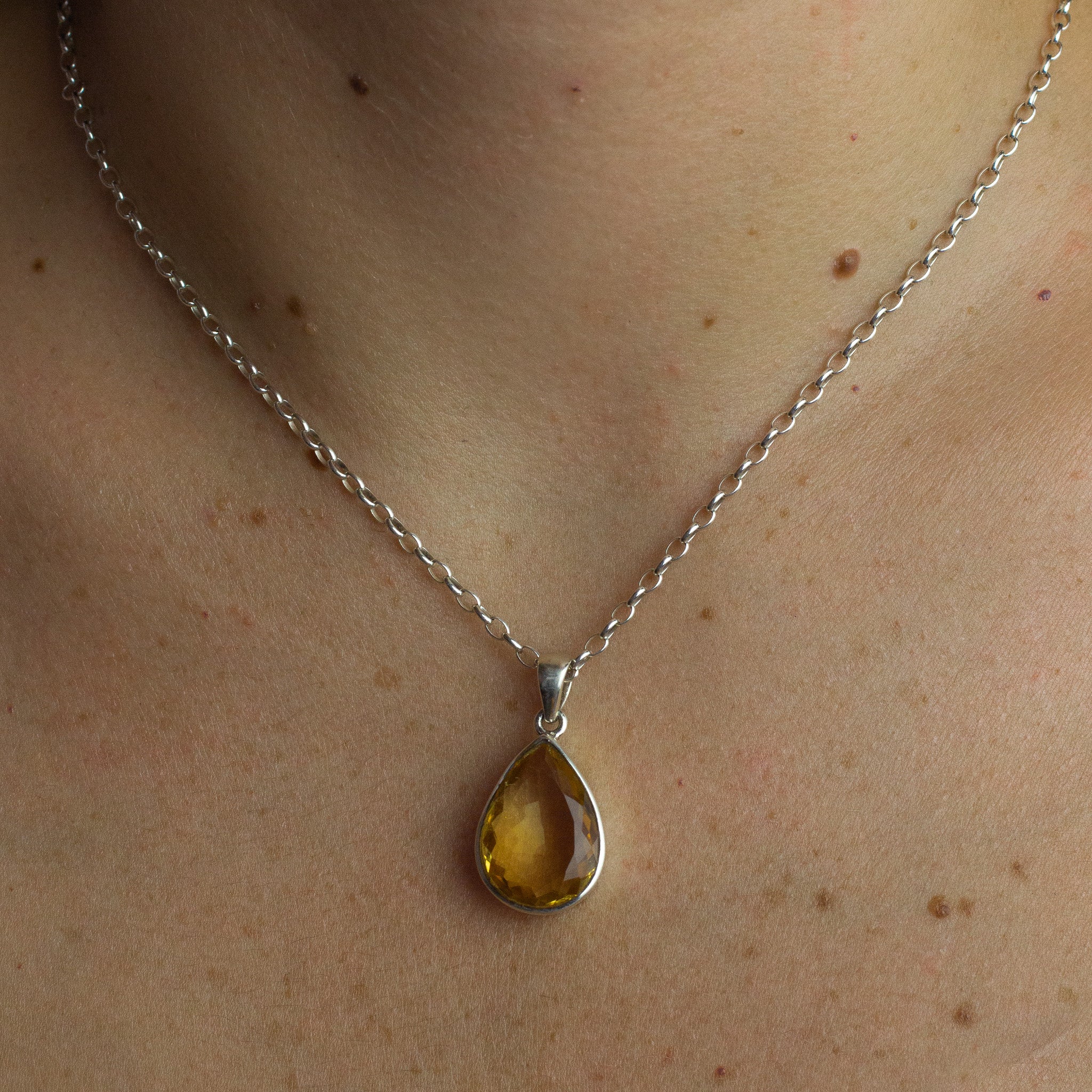 citrine pendant 