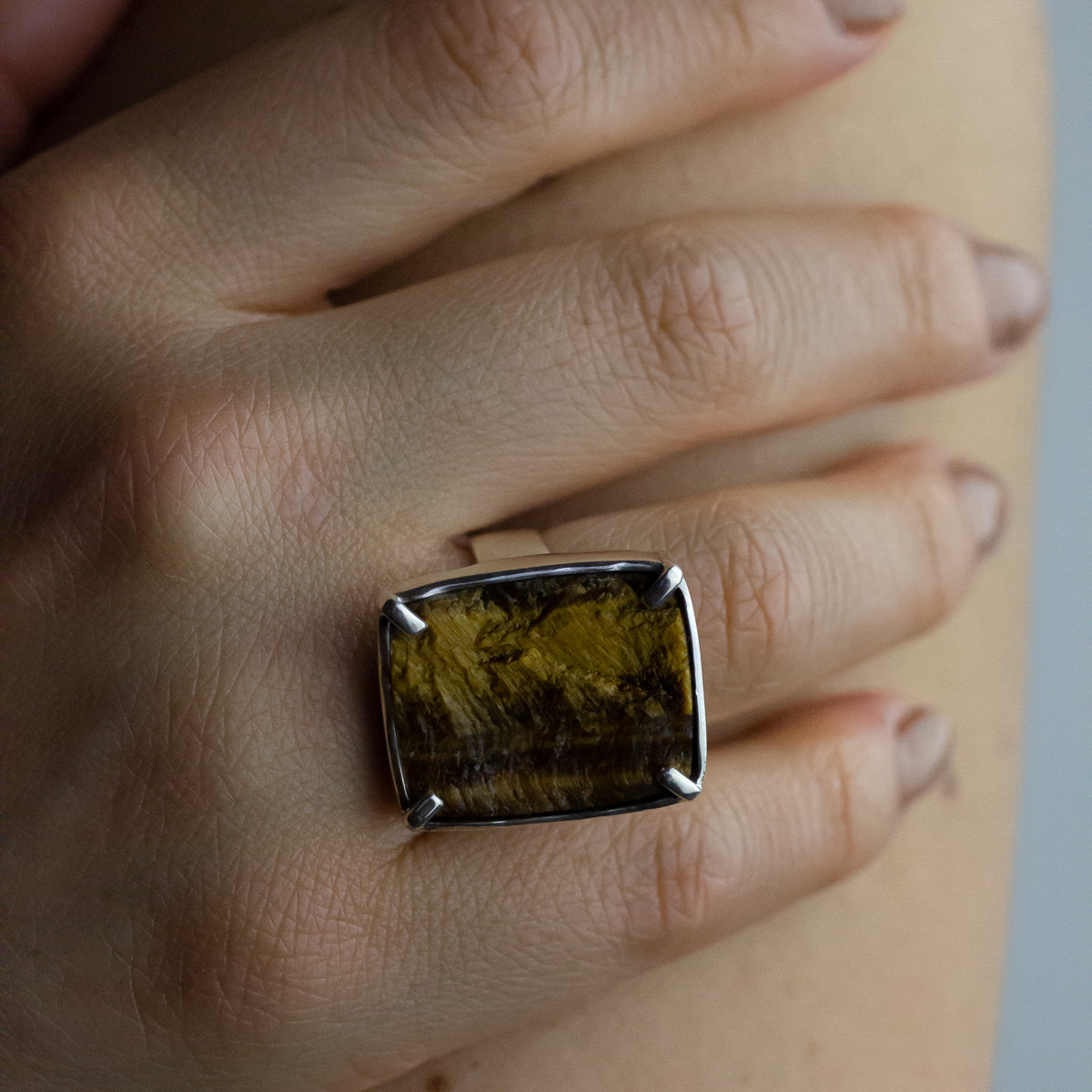 tiger eye ring