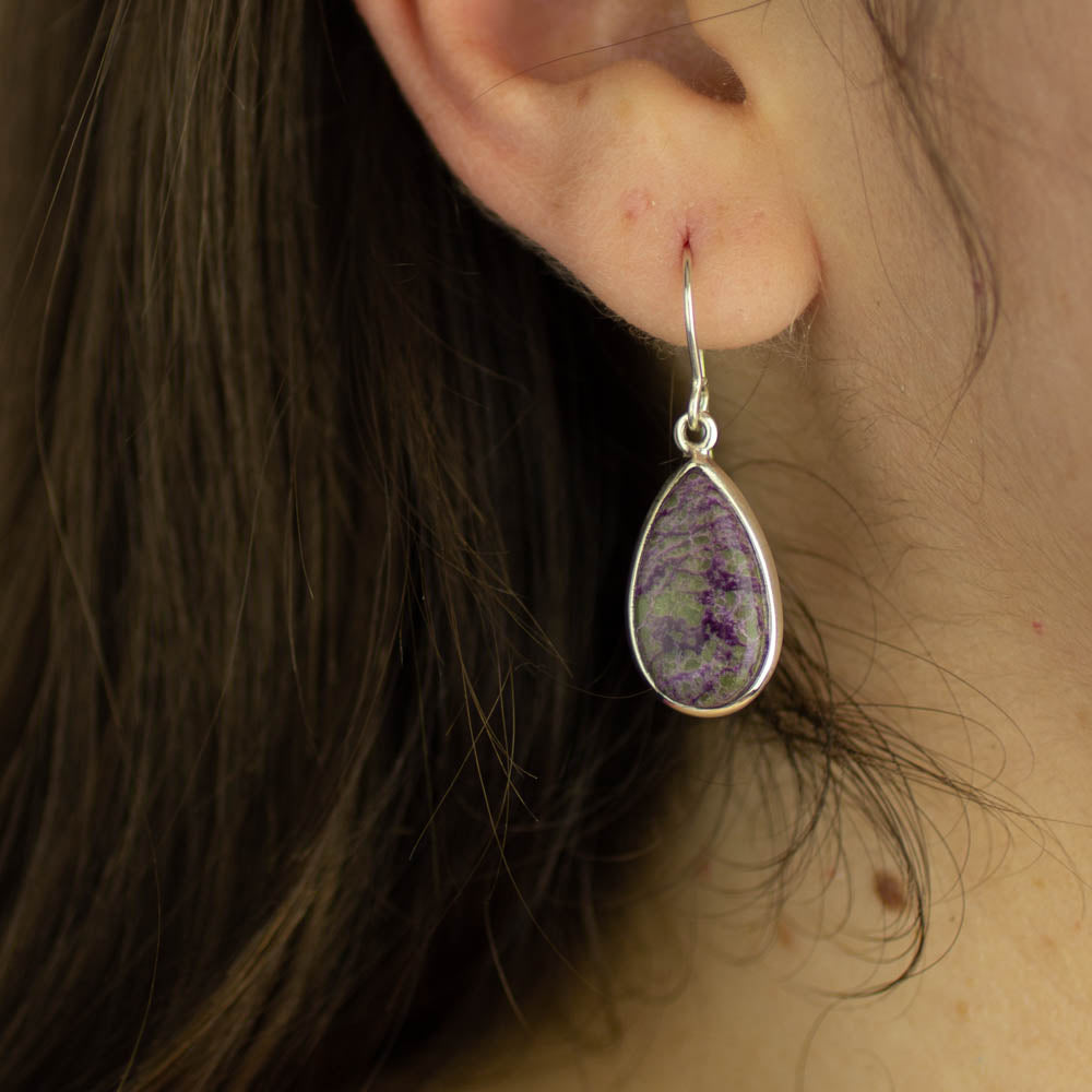 Purpurite Drop Earrings