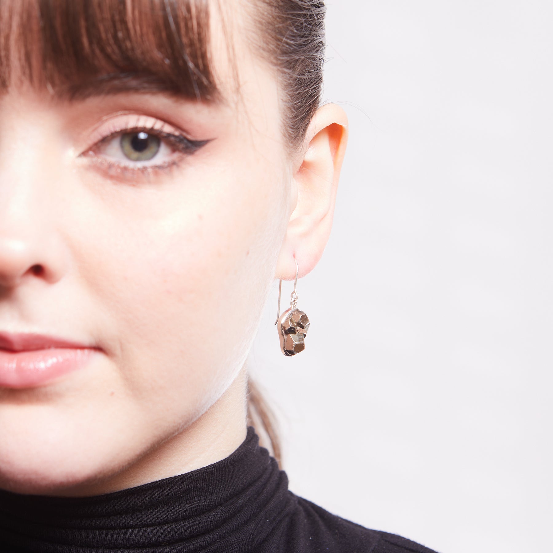 Pyrite Drop Earrings