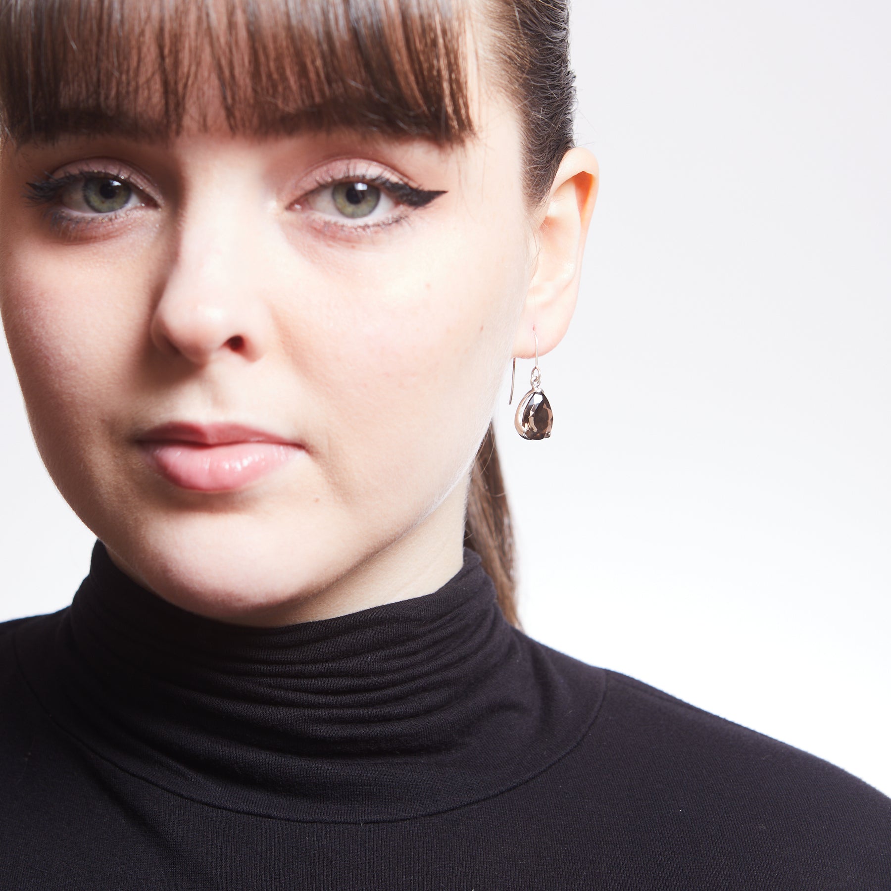 Smokey Quartz Drop Earrings 