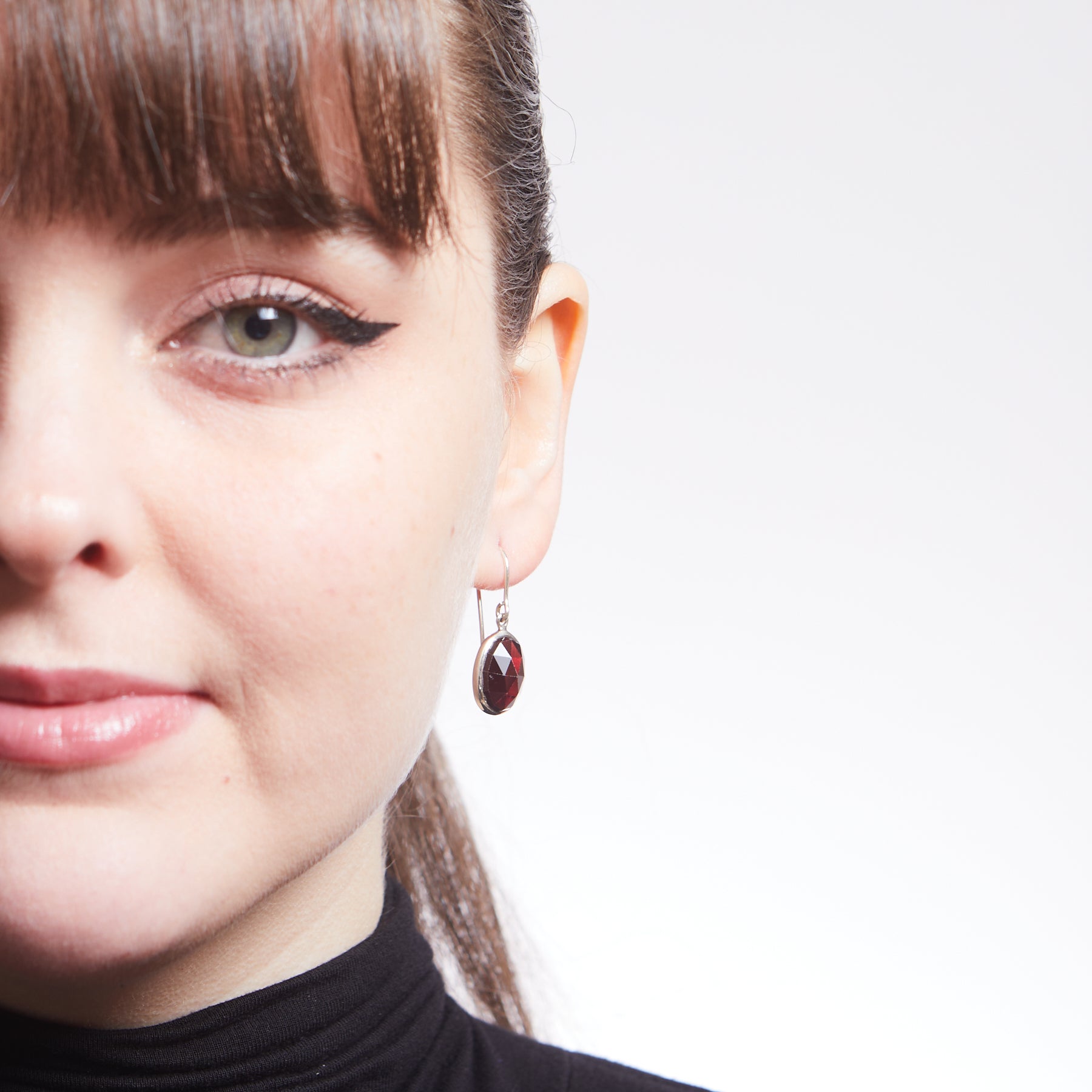 Garnet Drop Earrings