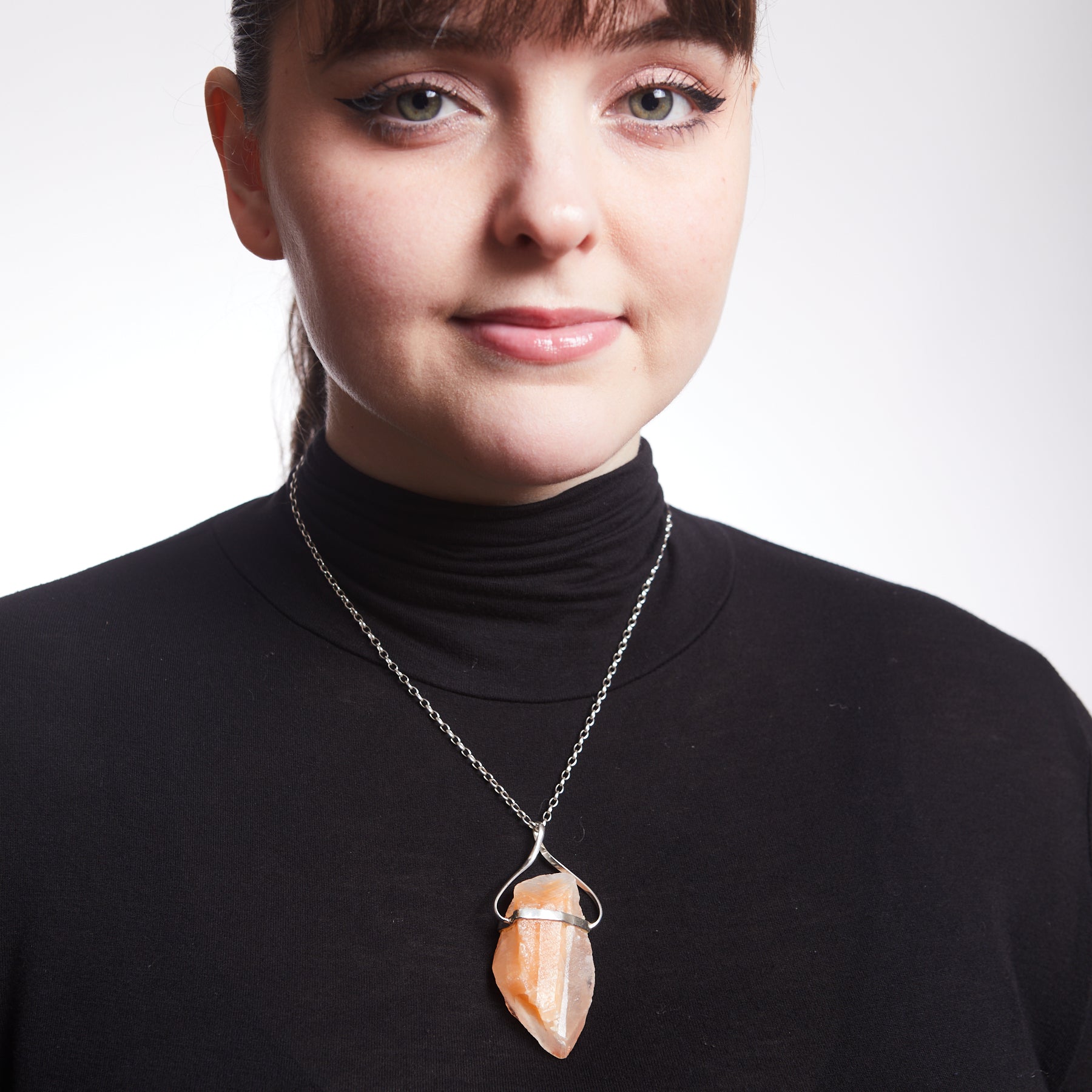 Orange Calcite Necklace