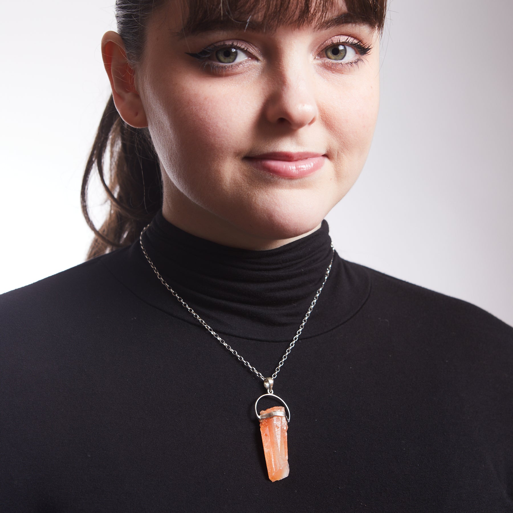 Orange Calcite Necklace