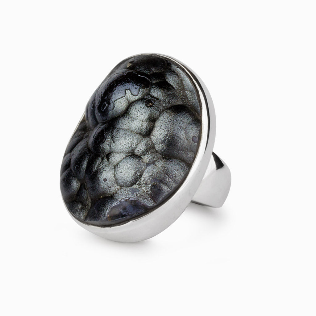 Real hematite deals ring