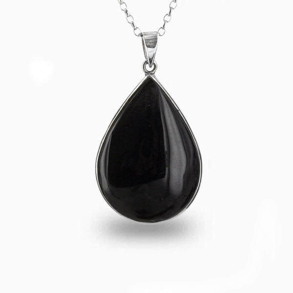 Wearing black deals obsidian necklace