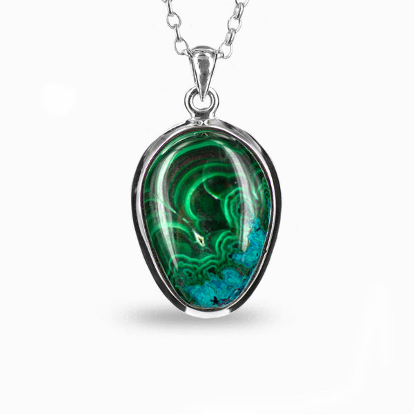Malachite Necklace, Vintage Pendant, Natural Malachite, Green Oval Pen –  Adina Stone Jewelry