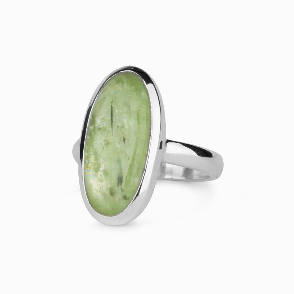 Green hot sale kyanite ring