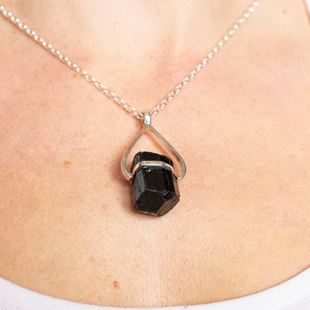 Black Tourmaline Necklace - Crystal Vibe