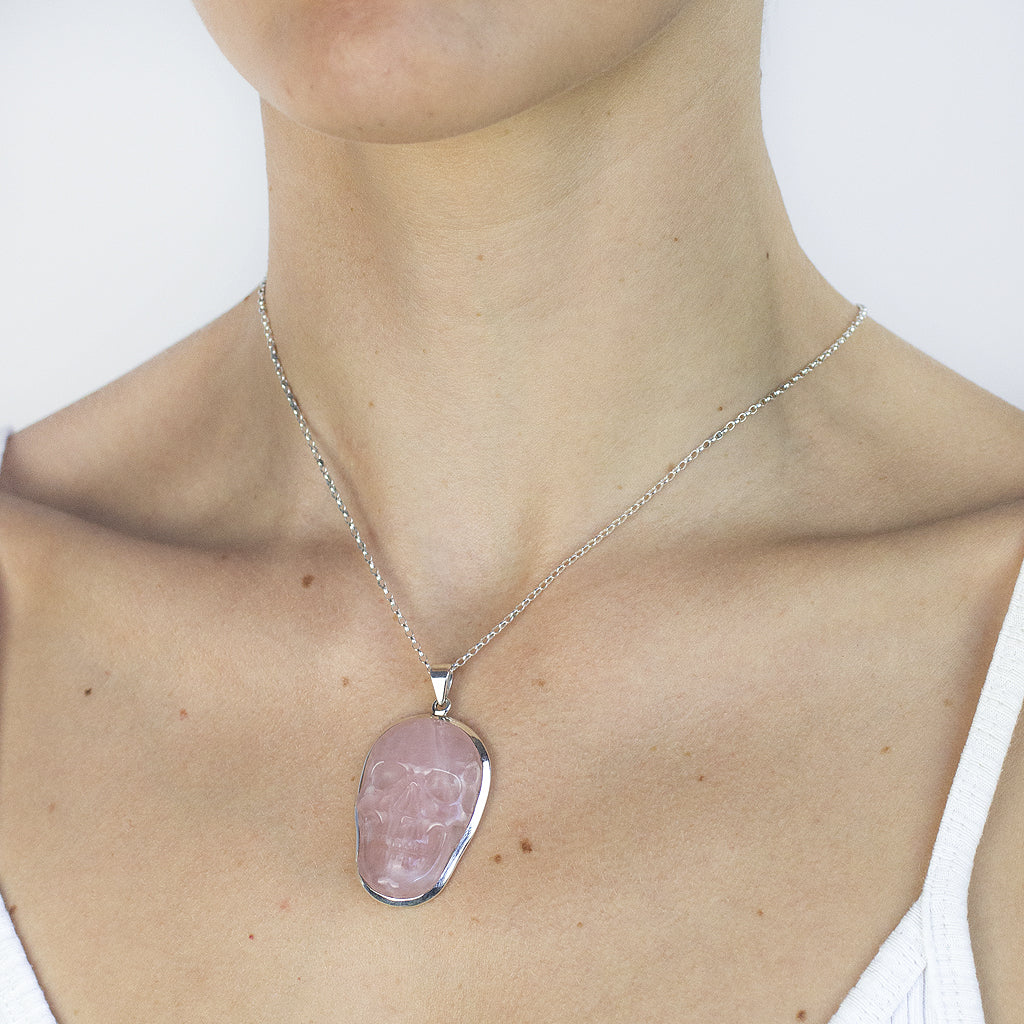 Rose quartz necklace on sale near me