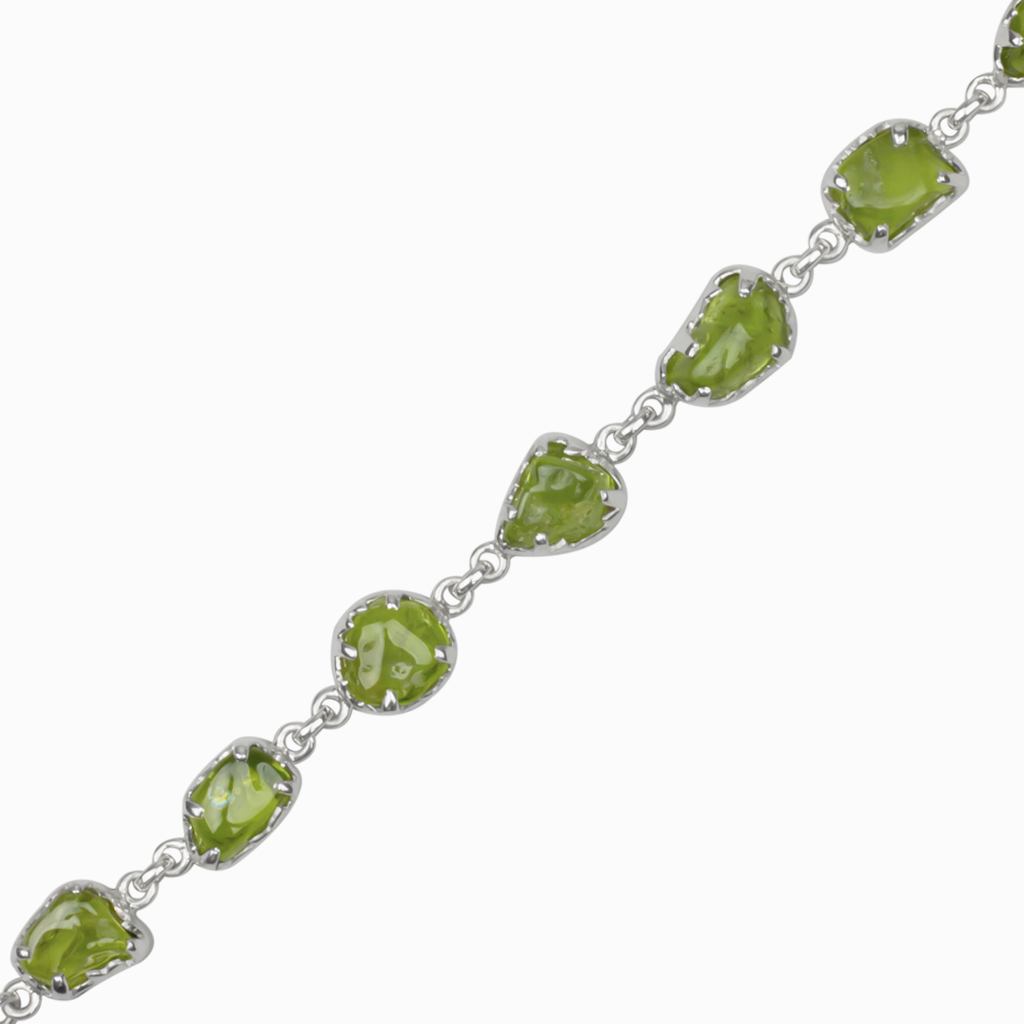 Rough Peridot Bracelet