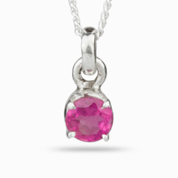 Pink Tourmaline pendant Silver jewelry for women – Kiri Kiri
