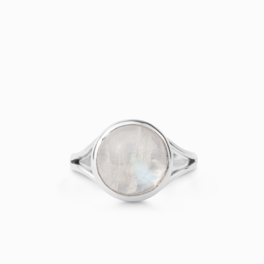 Rainbow Moonstone Ring