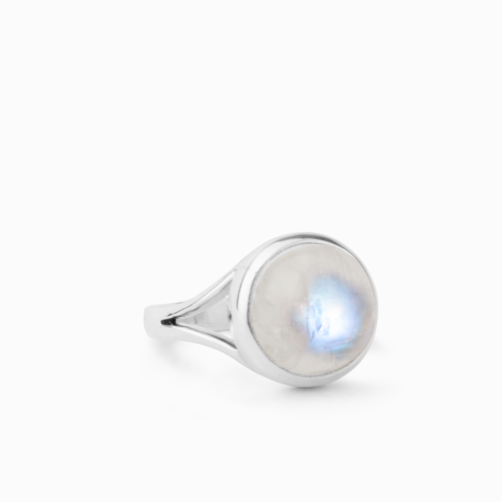 Rainbow Moonstone Ring