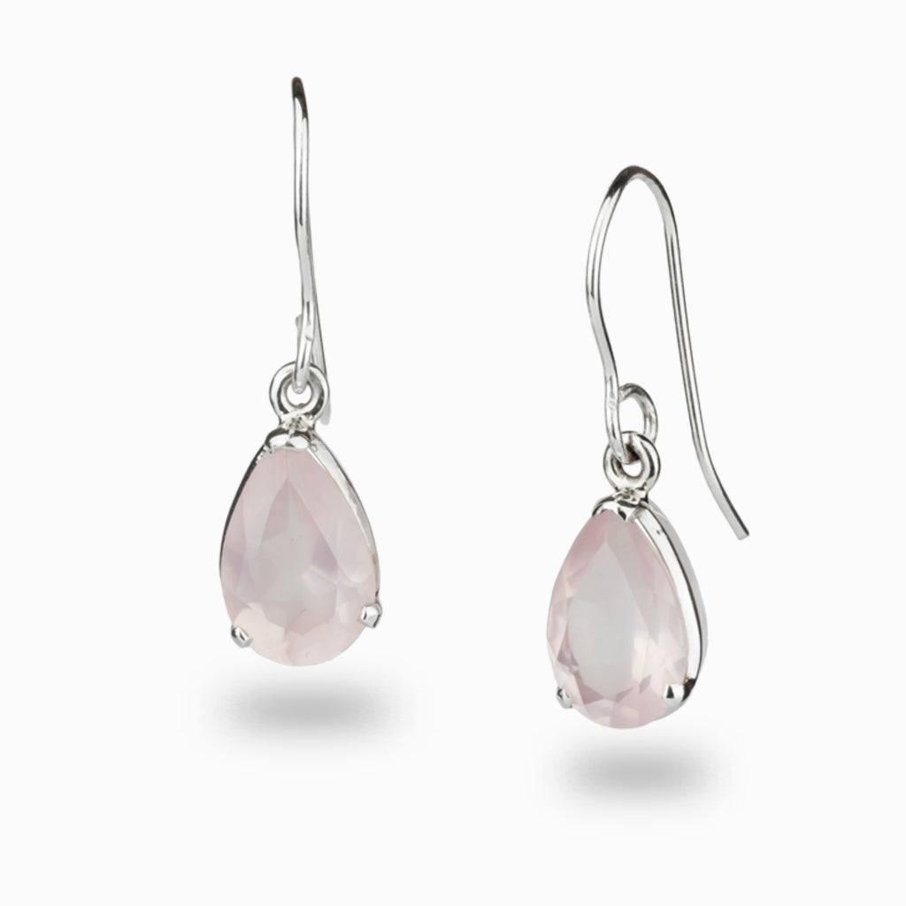 Teardrop Rose Quartz Large Earrings - JF02838791 - Fossil