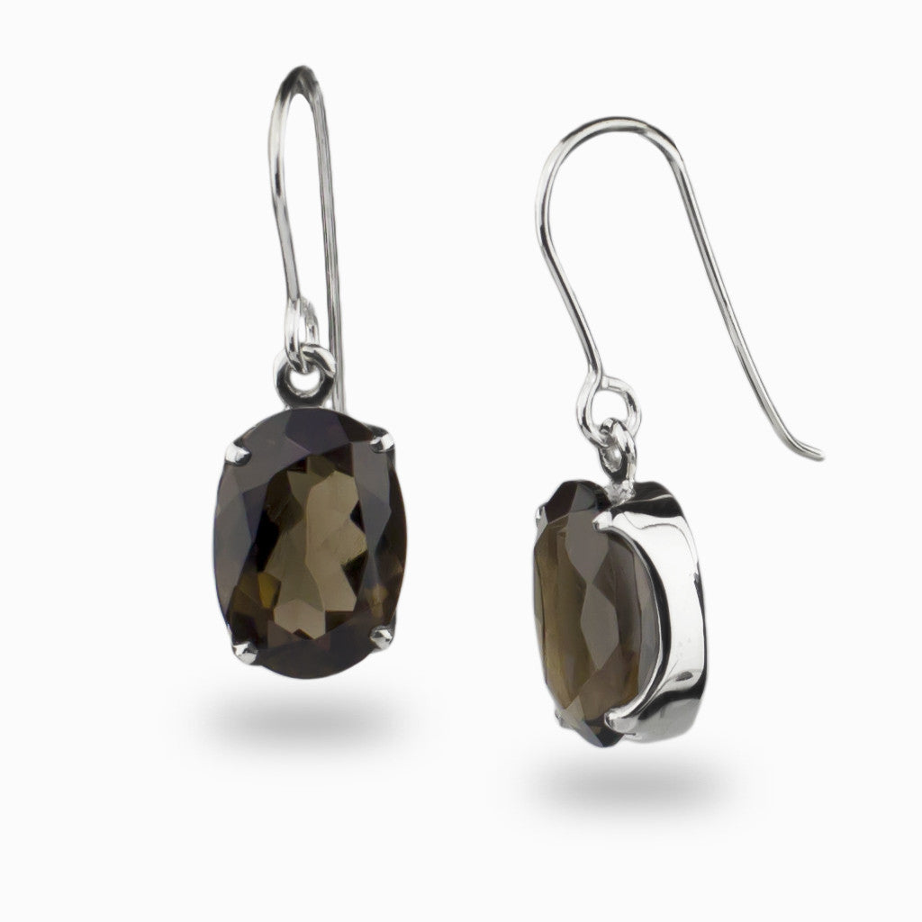 Smokey Quartz Drop Earrings