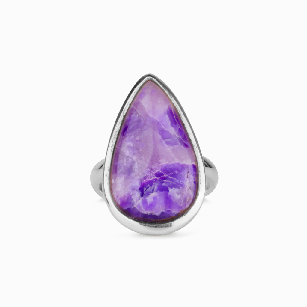 Teardrop Sugilite Ring